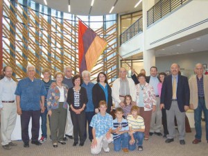 Families of Armenian Legion volunteers in the Henry Madden Library for the Nov. 1 opening of the "Armenian Legion Exhibit."