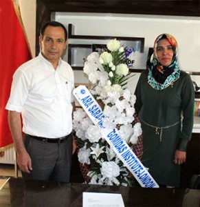 Bitlis co-mayors Nevin Daşdemir Dağkıran, right, and Hüseyin Olan