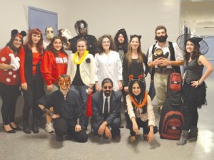 ASO members at the Halloween party.
