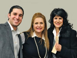 Left to right: Grant Bedrosian, Armine Hovannisian, and Gail Bedrosian. Armine Hovannisian, Raffi Hovannisian’s wife, is the founder of the Orran Benevolent Organization in Yerevan, Armenia, that provides services for disadvantaged youth. She has been a long-time advocate for the aged and disadvantaged in Armenia.  