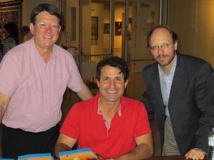L. to R.: Robert Boro, Aris Janigian, & Dr. Sergio La Porta. Photo: ASP Archive