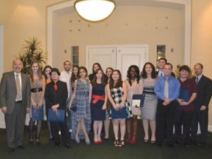 Students and faculty at the Armenian Studies Program 25th Annual Banquet held on March 17. Photo: Artashes Frangulyan