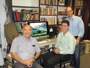 Left to right: Prof. Barlow Der Mugrdechian, Prof. Hagop Ohanessian, Dr. Sergio La Porta. Photo: ASP Archive