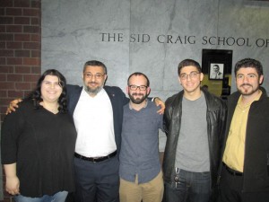 Left to right: Kara Statler, Dr. Ümit Kurt, Michael Rettig, Dikran Dzhezyan, and Prof. Hagop Ohanessian. Photo: Barlow Der Mugrdechian